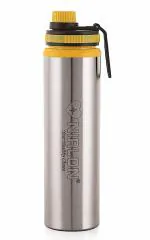 NIRLON Eco Star Stainless Steel Water Bottle 900ml, Water Sipper Bottles for Fridge, School,Gym,Home,Office,Boys, Girls, Kids, Leak Proof(Yellow Colour | Set of 1)