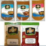 Deepak Brand Garam Masala, Meat Masala, Chicken Masala, Fish Masala, Red Chilli Powder-(100gm Each)