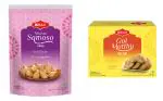 Bikaji Namkeen Combo | Mini Samosa 400 Gm + Gol Matthi 400 Gm | Pack of 2 | 800 Gm