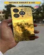 COVER BELL FOR INFINIX SMART 8 HD GOLD04 BACK PANEL, Mobile Skin (Gold)