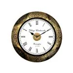 RoyalsCart Emboss Metal Analog Wall Clock for Home, Office, School, Gym, Shop and Gifting || Clock Size - 30 cm x 30 cm [12 x 12 inches] [KTWC261]
