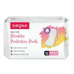 Sirona Bladder Protection Incontinence Pads for Women with Super Absorbent Core - 10 Pads