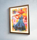 Shree Kala Riveting Violinist Fiddler Big Oil Painting On Canvas