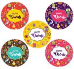Svm Craft Eco Friendly Multicolor Happy Diwali Tags