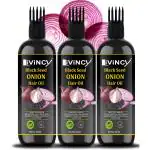 Livincy Black Seed Onion Hair Growth Oil For Men And Women 300 Ml Pack Of 3