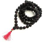 VIBRANCE Natural Black Rudraksha Jaap Mala for Pooja and Jaap (Black)