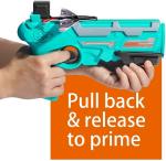 PlayVista Toy Airplane, Pistol Shooting Game Toy Gun Air Battle Glider Airplane Launcher Toy for Kids ABS Toy Gun with , Soft & Pull Back Action, Pistol Toys for Boy Birthday Gift Item Foam Blaster Gun toy revolver gun