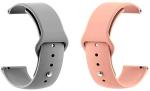 Black Lovies Grey, Pink Silicone Smart Watch Strap For Amaze Fit Gtr 2 (Pack Of 2)