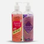 Purobio Jasmine & Lavender Shower Gel Combo For Cleanses & Moisturizes For Men And Women 1000ml