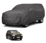 Auto Hub Car Body Cover Compatible with Kia Carens with Mirror Pockets, Triple Stitched, Water Resistant Car Cover, Grey