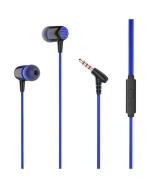 Earonics Blue Wired Headphones 3.5mm