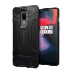 KAPAVER Oneplus 6 Black TPU Shock Absorbent Back Cover 16.7 x 9.7 x 1 cm