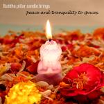 THE LIGHTINGALE Piller Scented Wax Jasmine Fragrance Candle for Birthday, Diwali, Christmas, Office, and Home.