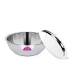 Aristo Triply Induction Friendly Tasra With Stainless Steel Lid, Silver, 24.5 cm, 2.7 Litre