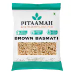 Pitaamah Brown Basmati Rice | 1kg | Low GI Rice | Healthy & Aged Rice | Unpolished Rice | Direct From Farmers
