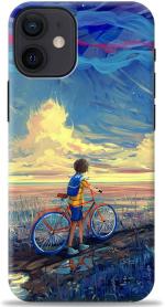 Swagr Blue Plastic Shock Proof Back Cover For Apple Iphone 12 Mini