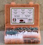 Epi-Torque Counter Sunk Phillip Plus Head Screws Matching Rawl Plugs in Single Assortment Box - Self Tapping Full Threaded Sheet Metal Zinc Plated (Pack of 415)