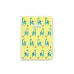 Happening Hippo Hard Bound Size A6 Pocket Diary, 50 Pages, 100 GSM, Handy Pocket Notebook, Office & Personal Daily Planner, Hand Illustrations, Soft Cover, Digitally Printed - Giraffe - Pack of 1