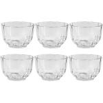 Glassic serving fruits, candy, Chocolate, Dry-fruits, Deserts, Ice cream, Sweets Glass Candy Bowl (Clear, Pack of 6)