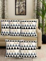 Saral Home Grey Chenille Cushion Cover 40 x 40 cm (Set of 5)