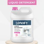 Losofy Liquid Detergent , Laundry Liquid for Fabric Care, Suitable for Top-Load and Front Load Machine,No Harmful Chemical (5 Liter _ Rose Pink)_S3