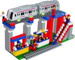 Mixcart Multicolor Game Interlocking Metro Station Building Blocks Set For Kids 355 pcs