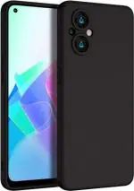 XOVO Back Cover for Mi Redmi 11 Prime 4G (Black, Dual Protection, Silicon, Pack of 1)