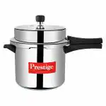 Prestige Popular Virgin Aluminium Precision Weight Valve Pressure Cooker, 6 L (Silver)