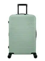 American Tourister Trolley Bag with Double Wheel and TSA Lock| Novastream Spinner 77 cms Polycarbonate Hardsided Large Check-In Luggage Bag | Suitcase for Travel | Trolley Bag for Travelling, Nomad Green