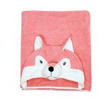 I Got Baby Raddish Pink Cotton Bath Towel with Hood