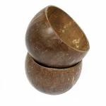 Coconut Bowl - Set of 2, Eco-friendly ( Handcrafted from Original Coconut Shells) & 100% Natural