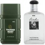 Riya Thunder Heart Perfume & Bindas Perfume Combo Set 100 ml Each Eau De Parfum 200 ml (For Men)