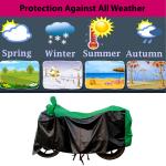 RESHVI WORLD WATERPROOF BIKE/SCOOTY COVER Hero Pleasure Waterproof Fabric BIKE/SCOOTY Body Cover( Green & Black )