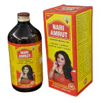 DEE INDIA HERBALS 100% Natural Ayurvedic Nari Amrut Syrup- Herbal Tonic For Feminine Beauty & Health- Useful For Women Wellness (450ml Each, Pack Of 3)