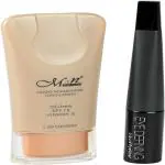 MN Oil Free Foundation With Spf 15, Vitamin E 2nd Generation Foundation And Eyeliner (Pack of 2)