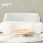 Grhamoy Round Furry Rug For Bedroom | Living Room: Plush 1500 Gsm Polyester | Faux Rabbit Fur | Non-slip Tpr Backing | Machine Washable