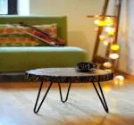 LMZ Natural Wooden Sitting Stool *Flip-Flop Storage Box* *Mid-Century Storage Box* *Antique Look Corner* *Glossy Brown Finish* *Medium Footrest Stool for Living Room & Bedroom-09