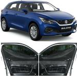 Able Elegant Car Magnetic Sun Shade Curtains 4 Door with Zipper for Maruti BALENO New Type-III Set of 4 Pcs (2022 to Till Now Model)