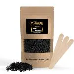 BAFLI Activated Charcoal Hard Wax Beans Depilatory Stripless Wax & Painless| Used For Upper Lips, Arms, Legs, Full Body,Bikini (CHARCOAL-150 gm)