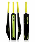 ANTINA Cricket Bat, Plastic Cricket Bat, Plastic Bat Full Size for Tennis and Rubber Balls, Cricket Bats for Men Women Ground Practice and Tournament (Lime Green)