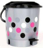 YASHODEEP PLASTIC New Stylish Plastic Pedal Dustbin For Home, Office And Bathroom ( 12Ltr_Grey)