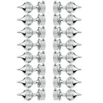 Avlen Crystal Brackets For Curtains And Rods, Premium Curtain Brackets - Pack Of 16 Decorative Adjustable Drapery Rod Holders For Windows (Silver)