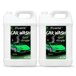 Fivanta Car wash shampoo Liquid green 10 Liter Car Washing Shampoo with Peach Fragrance, Produces Thick Foam