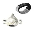 Blue Wonder Aluminium Modak Mould With Stainless Steel New Garlic Press Rocker |Garlic Crusher and Multicolour, Pack of 2