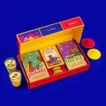 Phool Holi Falgun Gulal & Thandai Giftbox I Pack of 7 Incusions I 400 GMS Colours - Pink, Yellow, Green, Blue I Kesariya Thandai I Chandan Tika I Skin Friendly & Certified | Phool Luxury Incense