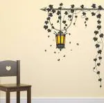 LANSTICK Multicolor Ariel Root with Lamp Self Adhesive Wall Sticker