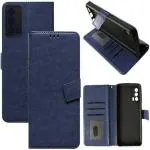 xvx Flip Cover for Realme X7 5G (Blue, Dual Protection, Pack of: 1)