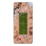 GADGETSWRAP Printed Vinyl Skin Sticker for Vivo Y100 (5G) - tennis court island aerial