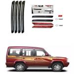 Feelitson Black Car Bumper Protector Safety Guard Single Strip For Sumo Gold (Pack Of 4)