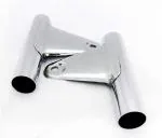 Road Religion Set of Head Light Stay (Kaan set) compatible for Yamaha RX100/ RX135, Halogen, Chrome